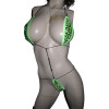 Neon Green Teardrop Slingshot Exotic Dancewear